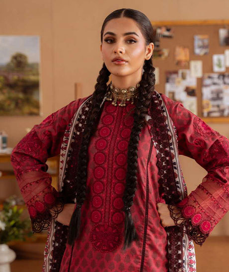 Saira Rizwan Unstitched Lawn`25 SRL#08 A