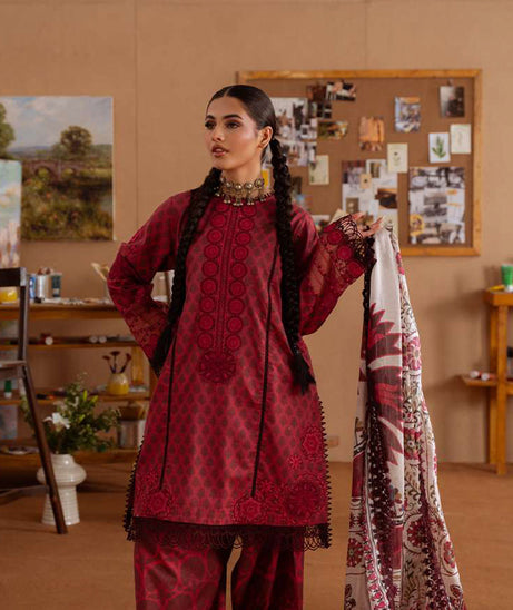 Saira Rizwan Unstitched Lawn`25 SRL#08 A