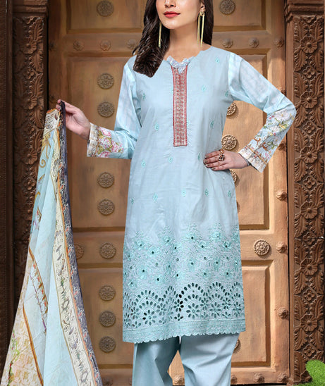Sana Lakhany Emb Lawn'23 V#1 (Cream)