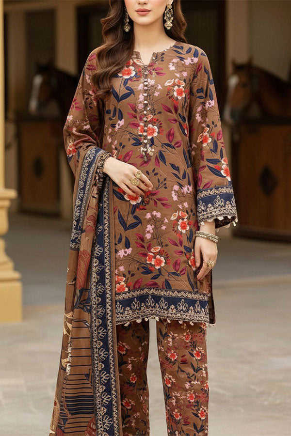 Sana & Sara Print Khaddar`25 D#278