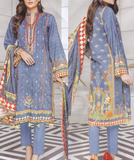 Sanam Saeed Print Emb Viscose`20 D#08