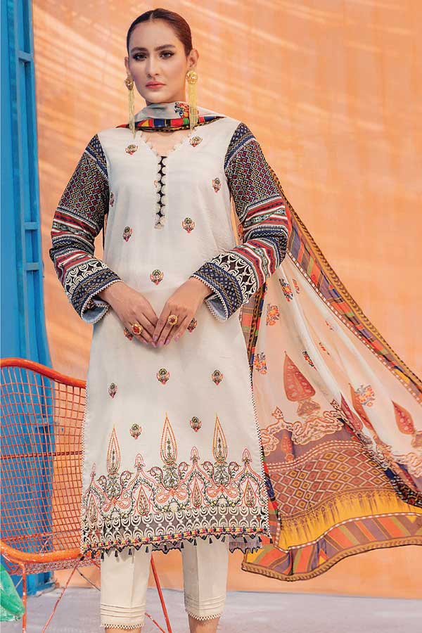 Sanam Saeed Rangoli Lawn'23 D#02