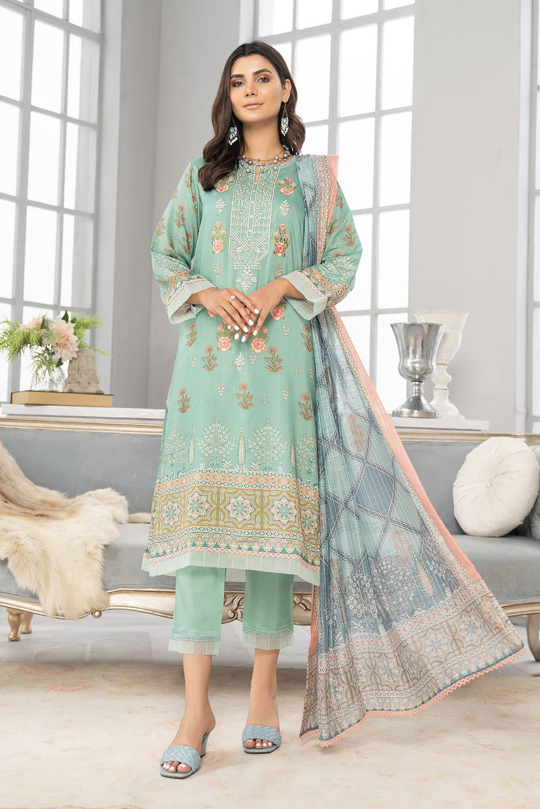 Sandali Emb Viscose`22 D#6976