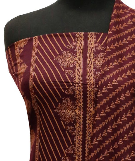 Sar-E-Bazam Pashmina Print`22 D#02 Maroon