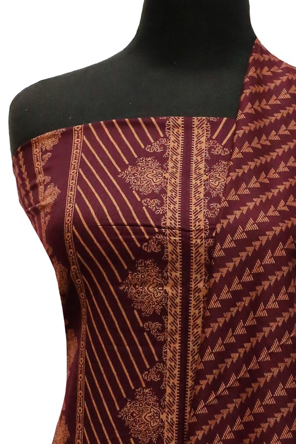 Sar-E-Bazam Pashmina Print`22 D#02 Maroon