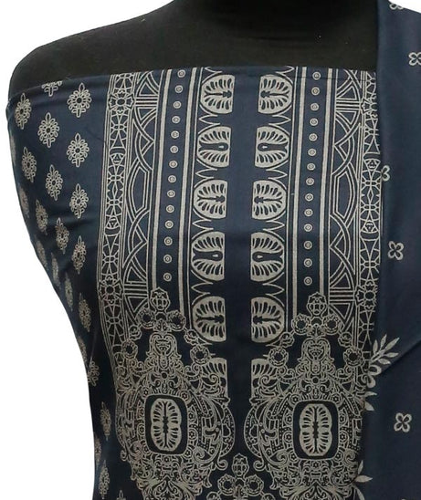 Sar-E-Bazam Pashmina Print`22 D#04 Charcoal