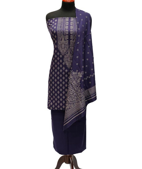 Sar-E-Bazam Pashmina Print`22 D#04 D-Mauve