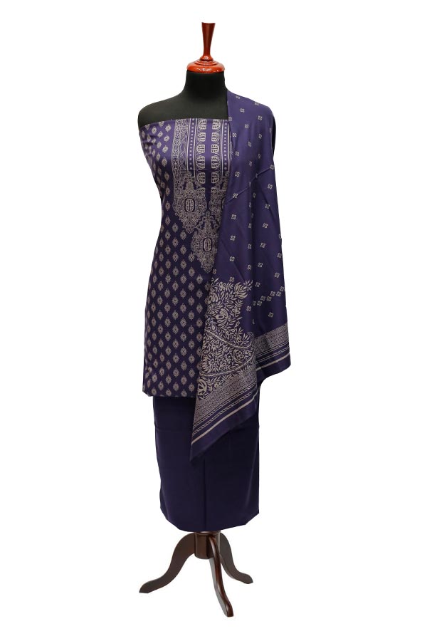 Sar-E-Bazam Pashmina Print`22 D#04 D-Mauve
