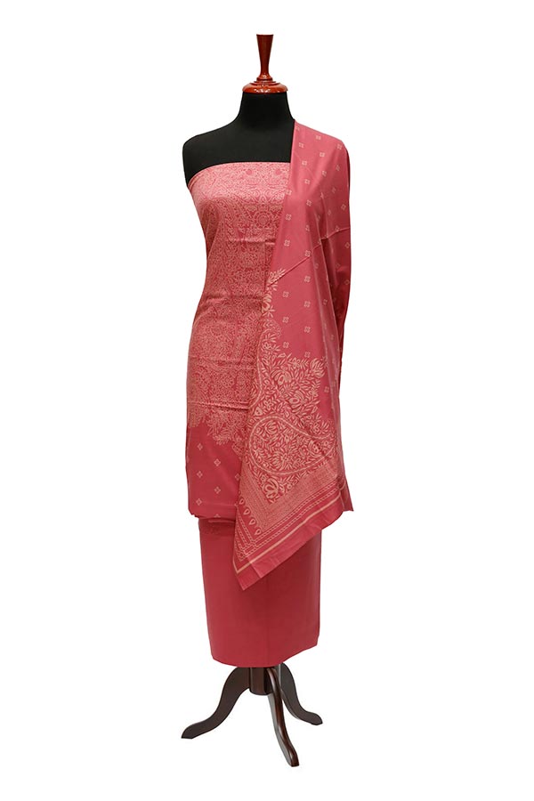 Sar-E-Bazam Pashmina Print`22 D#04 Pink