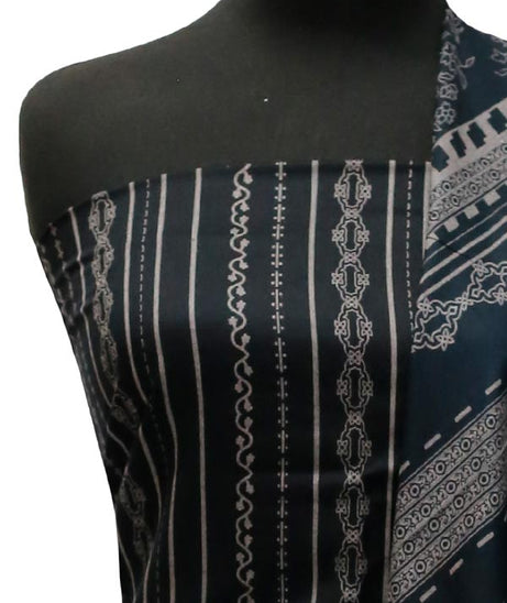 Sar-E-Bazam Pashmina Print`22 D#05 Black