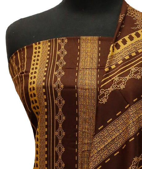 Sar-E-Bazam Pashmina Print`22 D#05 D-Brown