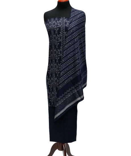 Sar-E-Bazam Pashmina Print`22 D#06 N-Blue