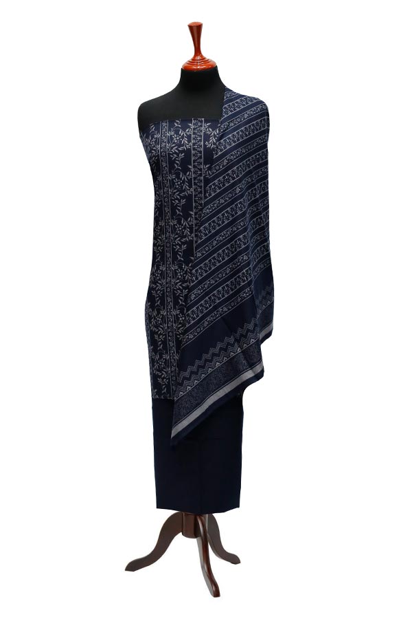 Sar-E-Bazam Pashmina Print`22 D#06 N-Blue