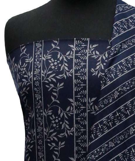 Sar-E-Bazam Pashmina Print`22 D#06 N-Blue