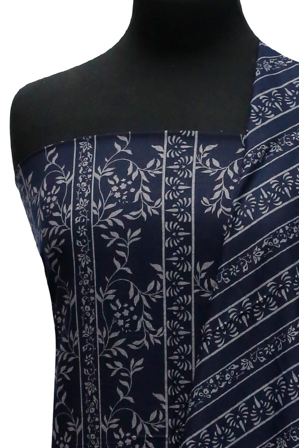 Sar-E-Bazam Pashmina Print`22 D#06 N-Blue