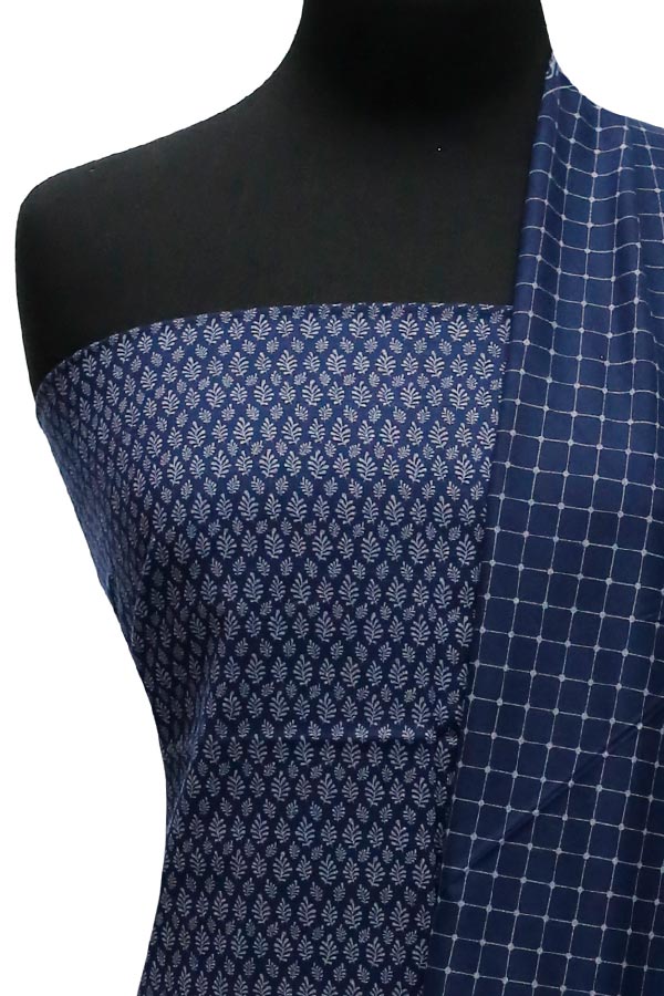 Sar-E-Bazam Pashmina Print`22 D#07 Blue