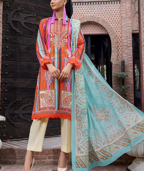 Sasha Digital Print Lawn'23 D#3