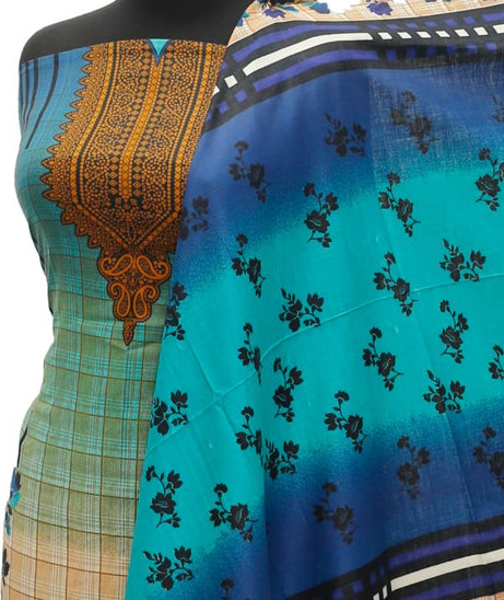 Satrangi Classic Linen`21 D#351 (Royal-Blue)