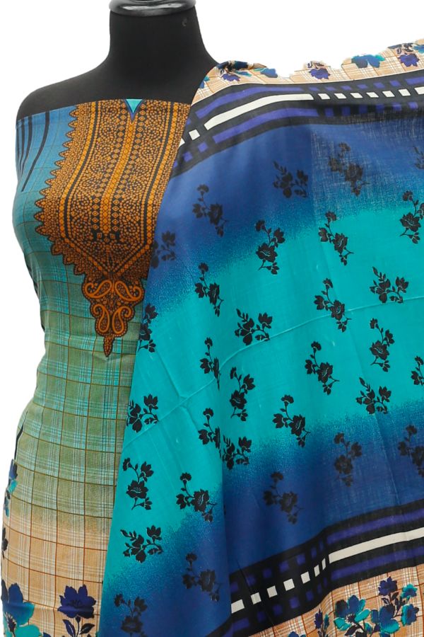 Satrangi Classic Linen`21 D#351 (Royal-Blue)