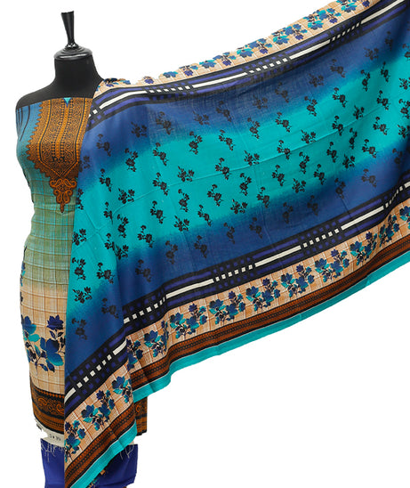 Satrangi Classic Linen`21 D#351 (Royal-Blue)