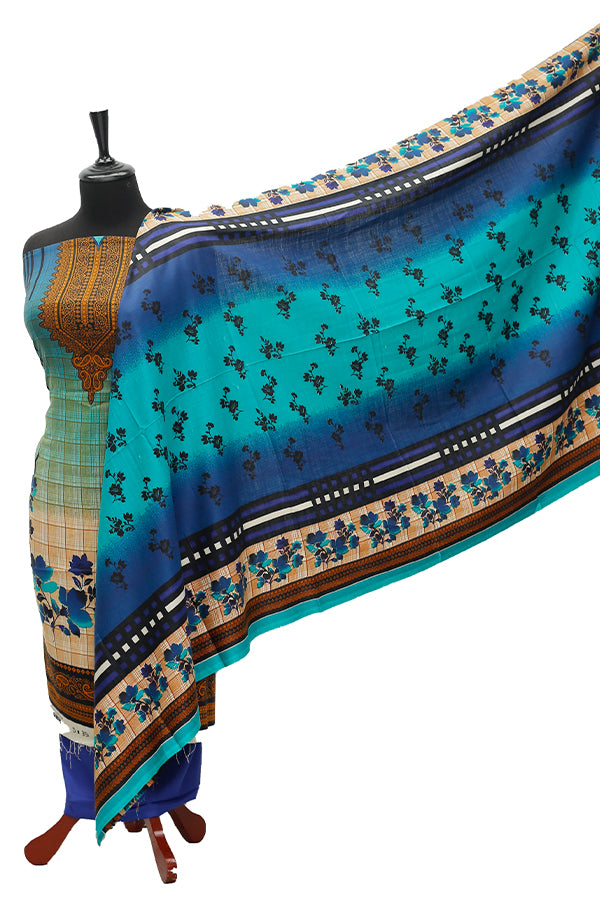 Satrangi Classic Linen`21 D#351 (Royal-Blue)