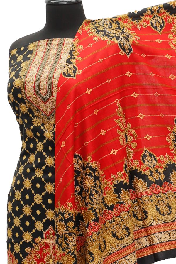Satrangi Classic Linen`21 D#353 (Black)