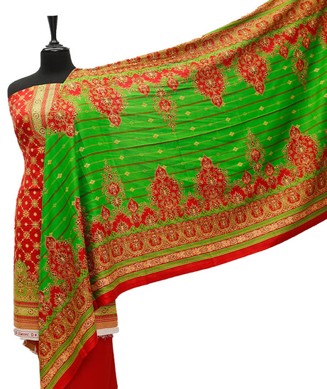 Satrangi Classic Linen`21 D#353 (Red)