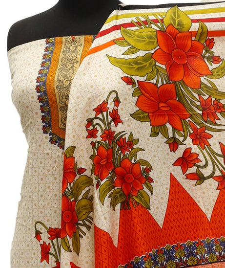 Satrangi Classic Linen`21 D#354 (Orange)