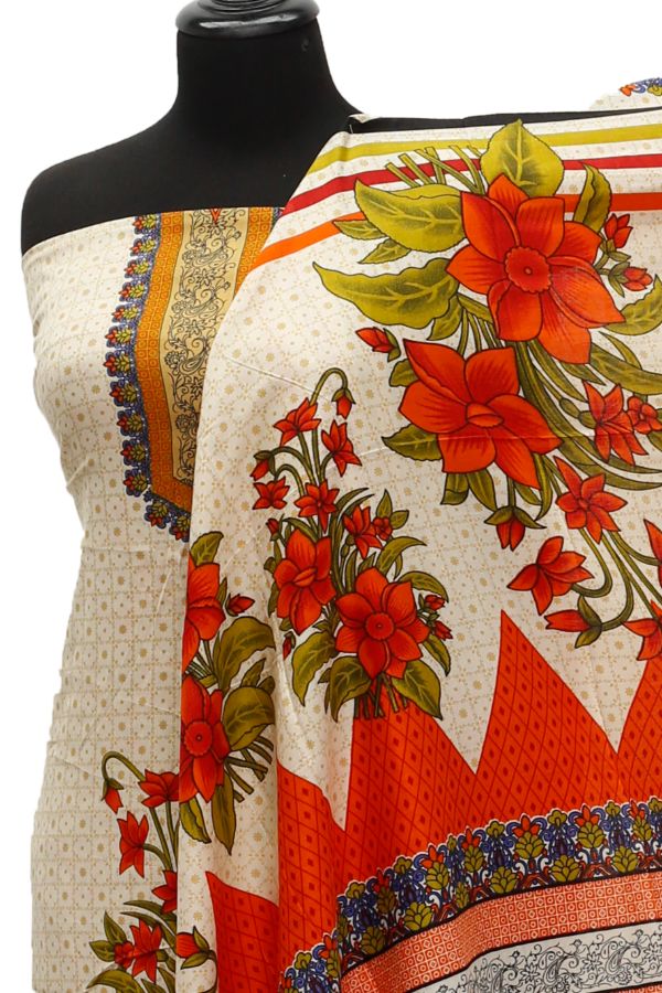 Satrangi Classic Linen`21 D#354 (Orange)