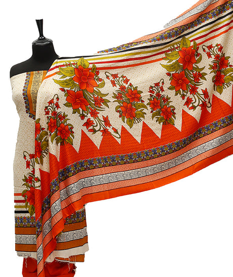 Satrangi Classic Linen`21 D#354 (Orange)