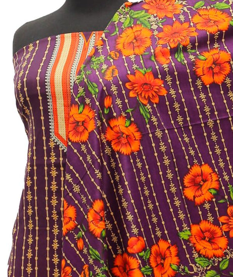 Satrangi Classic Linen`21 D#357 (Purple)
