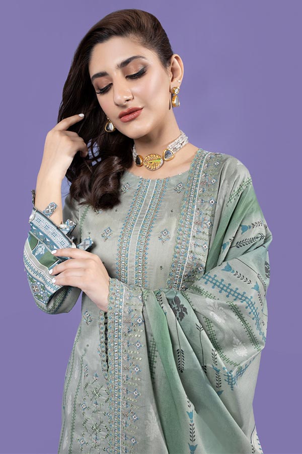 Schick Kinara Emb Lawn`23 (Vol-3) D#1 (D PISTA)