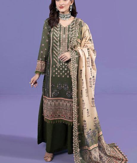 Schick Kinara Emb Lawn`23 (Vol-3) D#1 (M GREEN)