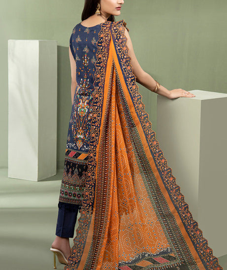 Schick Kinara DP Lawn'23 V#2 (Orange)