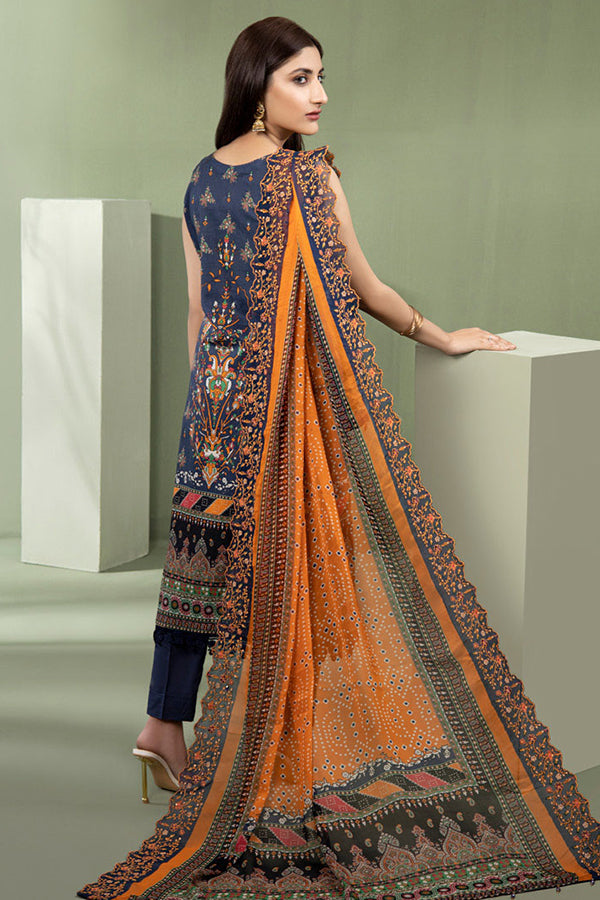 Schick Kinara DP Lawn'23 V#2 (Orange)