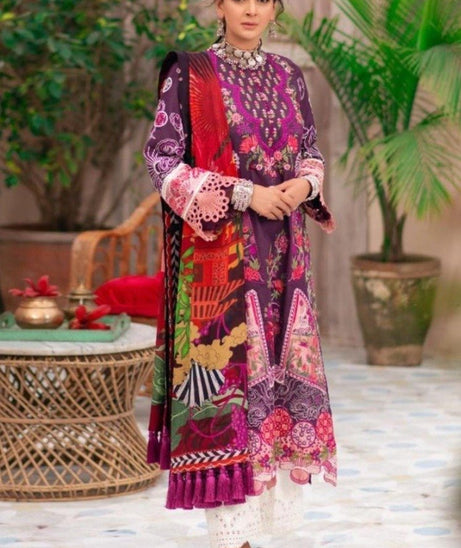Maryam hussain Luxury Festive Lawn`21D#11 - PARAS
