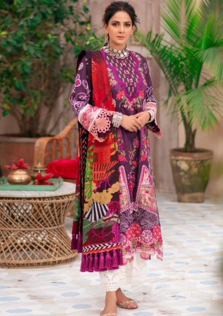 Maryam hussain Luxury Festive Lawn`21D#11 - PARAS
