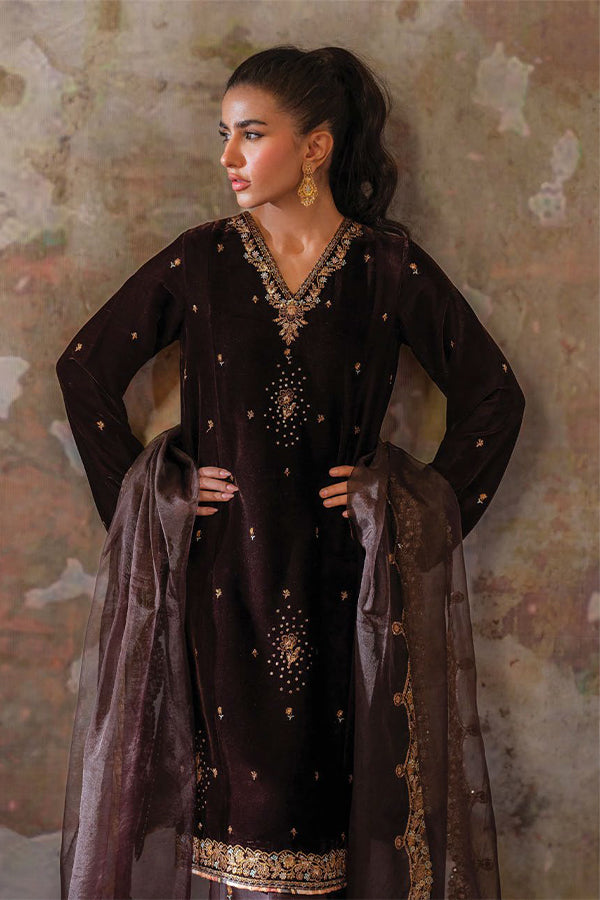 Seran Velmor Unstitched Velvet Formals'24 D#1
