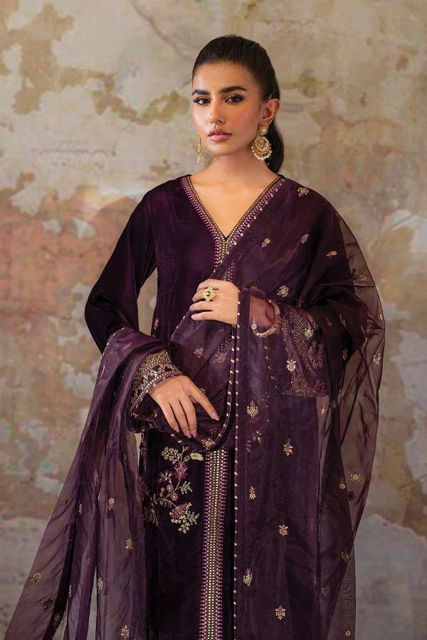 Seran Velmor Unstitched Velvet Formals'24 D#2