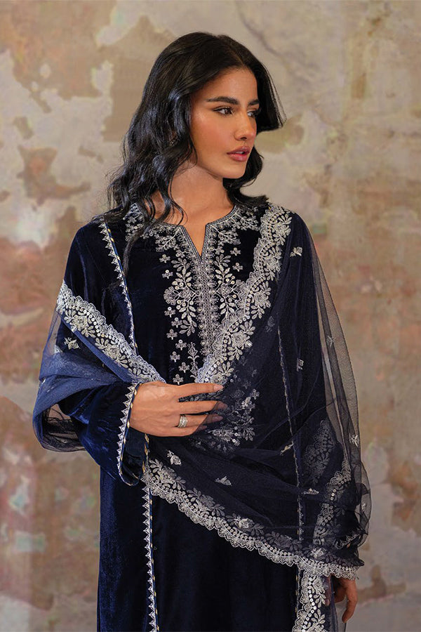 Seran Velmor Unstitched Velvet Formals'24 D#3