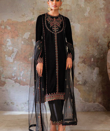 Seran Velmor Unstitched Velvet Formals'24 D#5