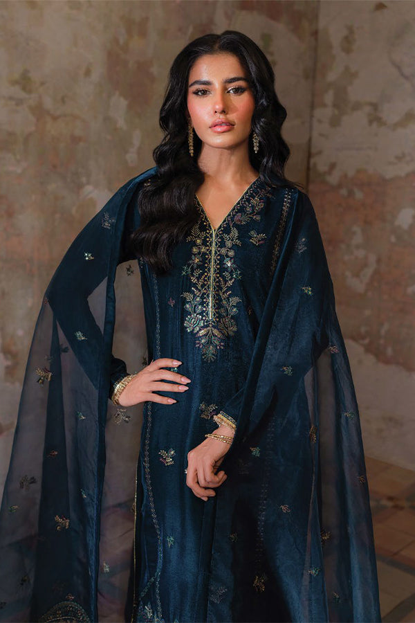 Seran Velmor Unstitched Velvet Formals'24 D#6