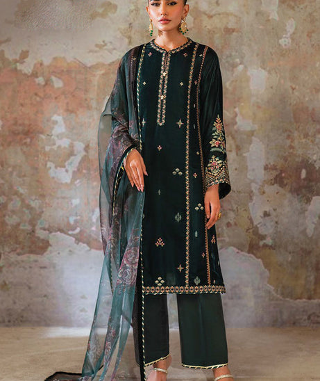 Seran Velmor Unstitched Velvet Formals'24 D#7