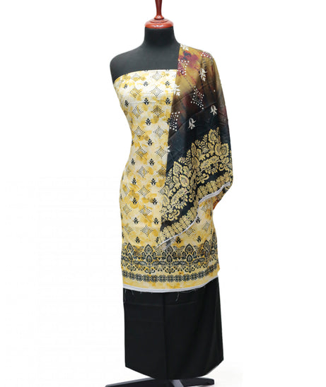Serene Digital Print Lawn`25 D#328 (Yellow)