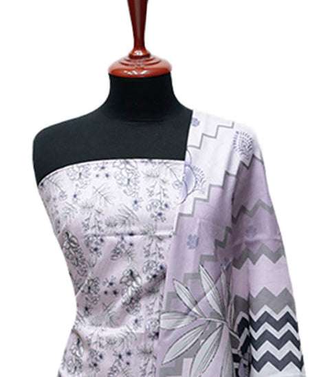 Serene Digital Print Lawn`25 D#333 (Lilac)