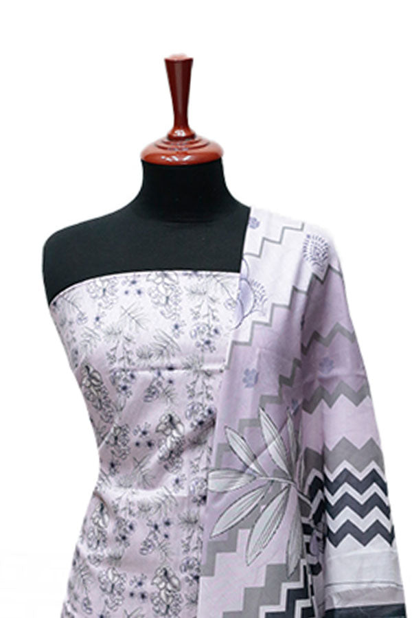 Serene Digital Print Lawn`25 D#333 (Lilac)