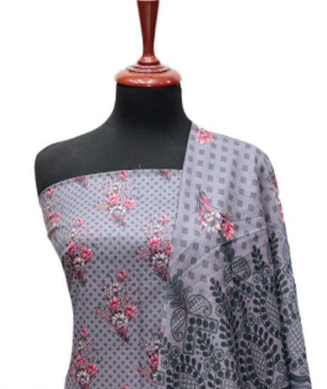 Serene Digital Print Lawn`25 D#8 (D Grey)
