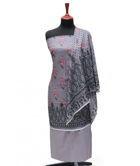 Serene Digital Print Lawn`25 D#8 (D Grey)