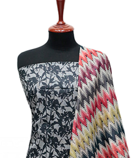 Serene Print Lawn`25 D#1 (Black)