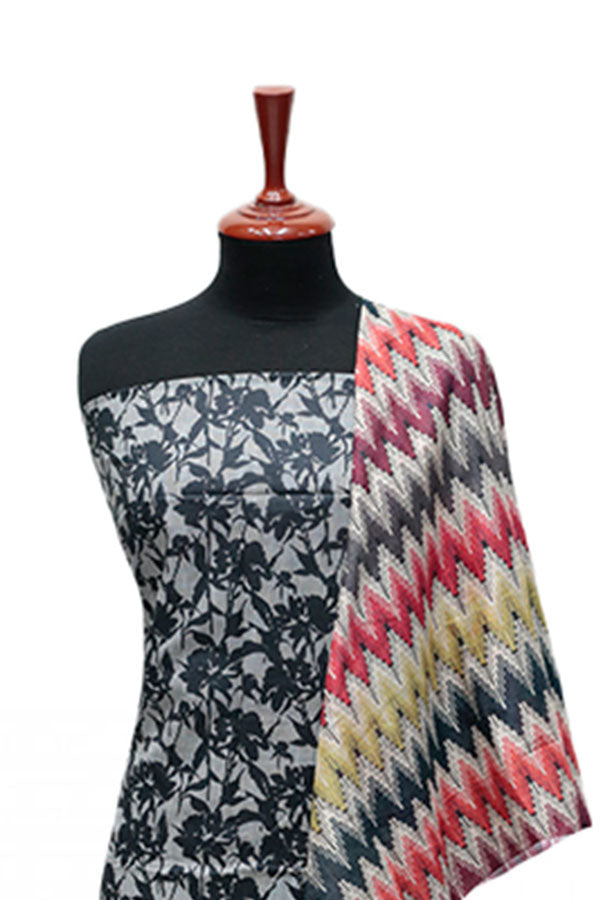 Serene Print Lawn`25 D#1 (Black)